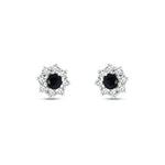 Load image into Gallery viewer, 0.53 Karat Diamond Sapphire Earrings
