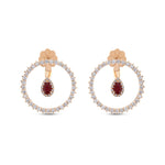 Load image into Gallery viewer, 1.85 Karat Ruby Diamond Earrings