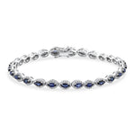 Load image into Gallery viewer, 6.72 Karat Sapphire Blue Diamond Bracelet