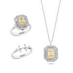 Load image into Gallery viewer, Monte Carlo Diamond Design Necklace Ring