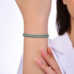Load image into Gallery viewer, 3.12 Karat Emerald Diamond Bracelet