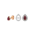 Load image into Gallery viewer, Portofino Drop Ruby Diamond Design Earrings