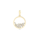 Load image into Gallery viewer, 14ct Stone Set Cerceveli Gold Pendant (Chain Not Included)