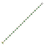 Load image into Gallery viewer, 4.67 Karat Emerald Diamond Bracelet