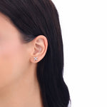 Load image into Gallery viewer, 0.22 Karat Diamond Flower Earrings