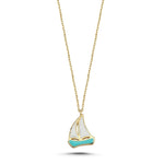 Load image into Gallery viewer, 14ct Yelkenli Design Gold Necklace