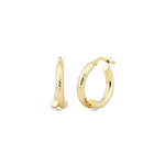 Load image into Gallery viewer, 14ct Plain Hoop Design Gold Earrings