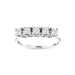 Load image into Gallery viewer, 0.54 Karat GH SI Diamond Five Stone Ring