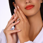 Load image into Gallery viewer, 0.54 Karat GH SI Diamond Five Stone Ring