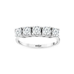 Load image into Gallery viewer, 0.95 Karat GH SI Diamond Five Stone Ring