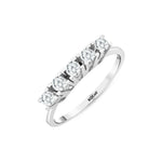 Load image into Gallery viewer, 0.39 Karat GH SI Diamond Five Stone Ring