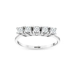 Load image into Gallery viewer, 0.39 Karat GH SI Diamond Five Stone Ring