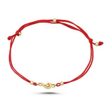 Load image into Gallery viewer, 14ct Sol Key Cord Gold Bracelet