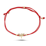 Load image into Gallery viewer, 14ct Dragonfly Gold Cord Bracelet