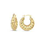 Load image into Gallery viewer, 14ct Barbara Gold Hoop Earrings