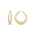 Load image into Gallery viewer, 14ct Marta Gold Hoop Earrings