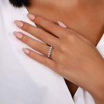 Load image into Gallery viewer, 0.54 Karat GH SI Diamond Five Stone Ring