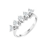 Load image into Gallery viewer, 0.77 Karat GH SI Diamond Five Stone Ring