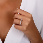 Load image into Gallery viewer, 0.75 Karat GH SI Diamond Five Stone Ring
