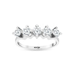 Load image into Gallery viewer, 0.97 Karat GH SI Diamond Five Stone Ring