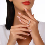 Load image into Gallery viewer, 0.95 Karat GH SI Diamond Five Stone Ring