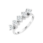 Load image into Gallery viewer, 0.95 Karat GH SI Diamond Five Stone Ring