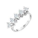 Load image into Gallery viewer, 0.92 Karat GH SI Diamond Five Stone Ring