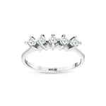 Load image into Gallery viewer, 0.39 Karat GH SI Diamond Five Stone Ring