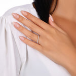 Load image into Gallery viewer, 0.39 Karat GH SI Half Eternity Diamond Ring