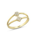Load image into Gallery viewer, 14ct Stone Set Cift Design Gold Ring