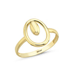Load image into Gallery viewer, 14ct Tassiz Point Design Gold Ring