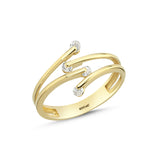 Load image into Gallery viewer, 14ct Stone Set Gladiolo Design Gold Ring