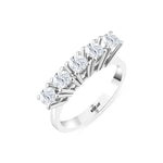 Load image into Gallery viewer, 0.94 Karat GH SI Diamond Five Stone Ring