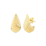 Load image into Gallery viewer, 14ct Line Drop Gold Design Earrings