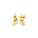 Load image into Gallery viewer, 14ct Triple Teardrop Gold Design Earrings