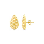 Load image into Gallery viewer, 14ct Cocoon Design Gold Earrings