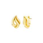 Load image into Gallery viewer, 14ct Crocus Design Gold Earrings