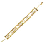 Load image into Gallery viewer, 14ct Lotus Design Gold Bracelet