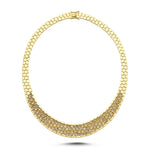 Load image into Gallery viewer, 14ct Cedar Design Gold Necklace Collar