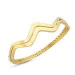 Load image into Gallery viewer, 14ct Jasmine Design Gold Cuff Gold Bracelet