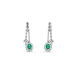 Load image into Gallery viewer, 2.66 Karat Emerald Diamond Earrings