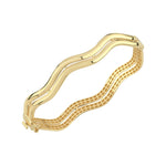 Load image into Gallery viewer, 14ct Jolie Design Gold Cuff Gold Bracelet