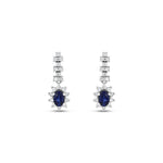 Load image into Gallery viewer, 1.99 Karat Sapphire Diamond Earrings