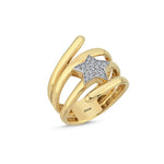 Load image into Gallery viewer, 14ct Star Design Gold Ring