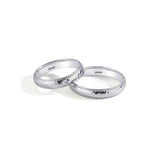 Load image into Gallery viewer, 14ct 4mm White Gold Stone Set Wedding Ring