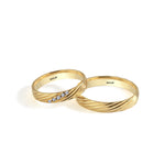 Load image into Gallery viewer, 14ct 6mm Yellow & White Gold Wedding Ring