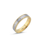 Load image into Gallery viewer, 14ct 6mm Yellow & White Gold Wedding Ring