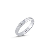 Load image into Gallery viewer, 14ct 3mm White Gold Stone Set Wedding Ring