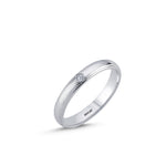 Load image into Gallery viewer, 14ct 3mm White Gold Stone Set Wedding Ring
