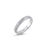 Load image into Gallery viewer, 14ct 3mm White Gold Stone Set Wedding Ring